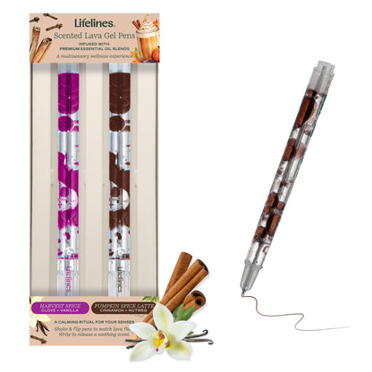 Scented Lava pens 2 PK Violet/Brown
