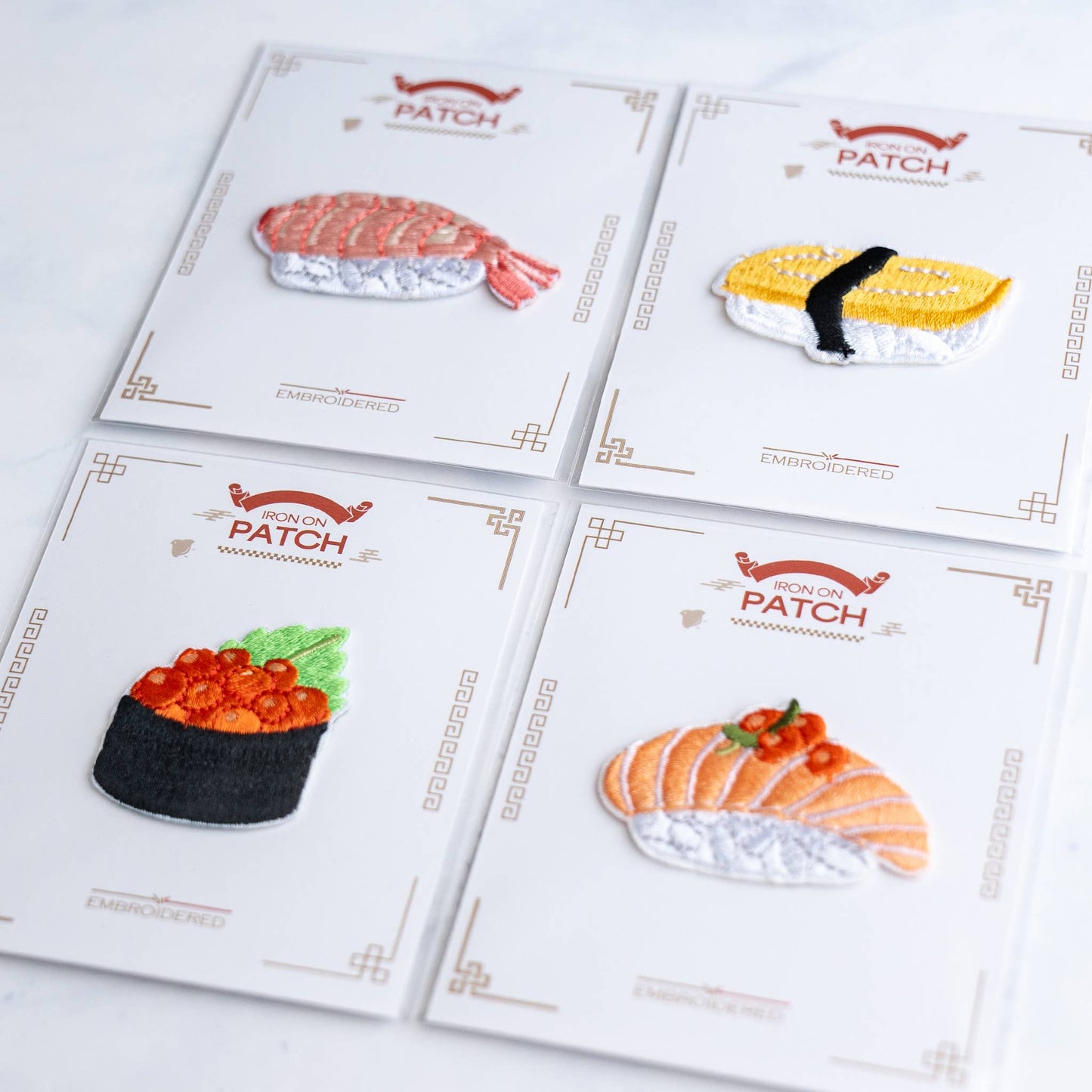 Sushi Patches - Iron on Patch: Salmon