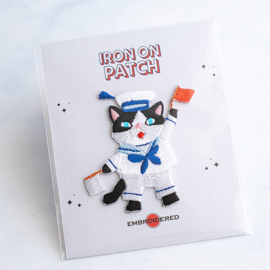 Cute Cat character Patches - Iron on Patch: 1