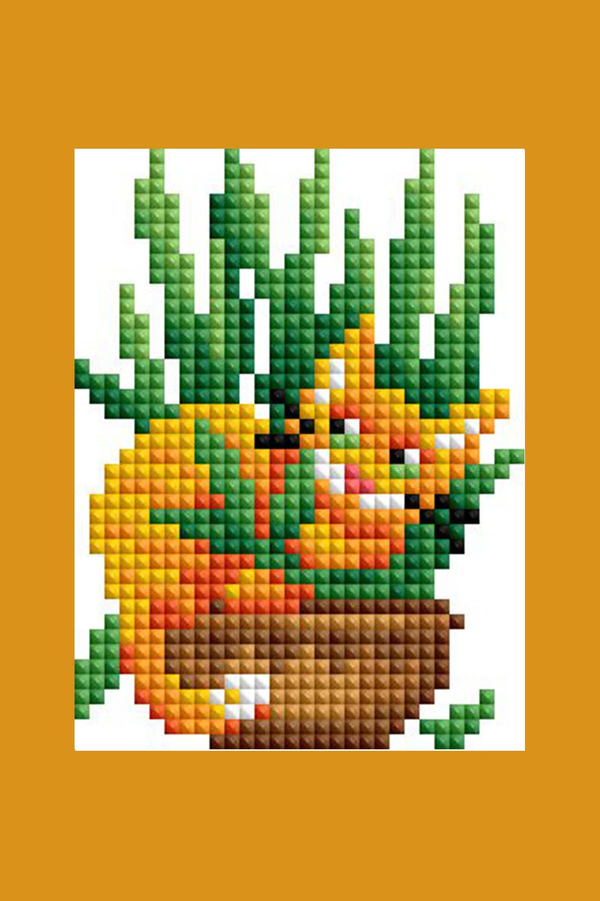 Mini Dazzles™ - Cats with Plants: Square With 22 Colors Including 4 ABs and 18 Fairy Dust Diamonds / 5,095 / 4" x 6" (10.2cm x 15.2cm)