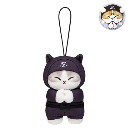 Mofusand Ninja Nyan Mascot Plush Key - Pink Ninja