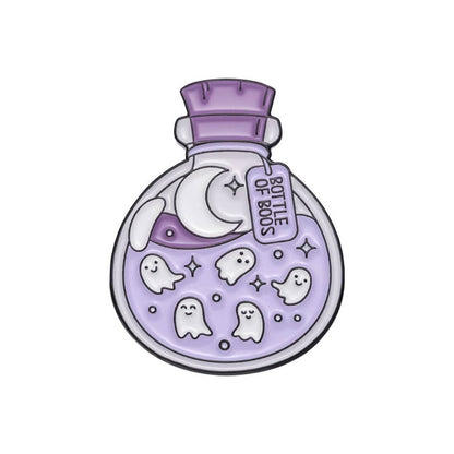 Pinori - Whimsical Potion Planet Enamel Pin: Purple
