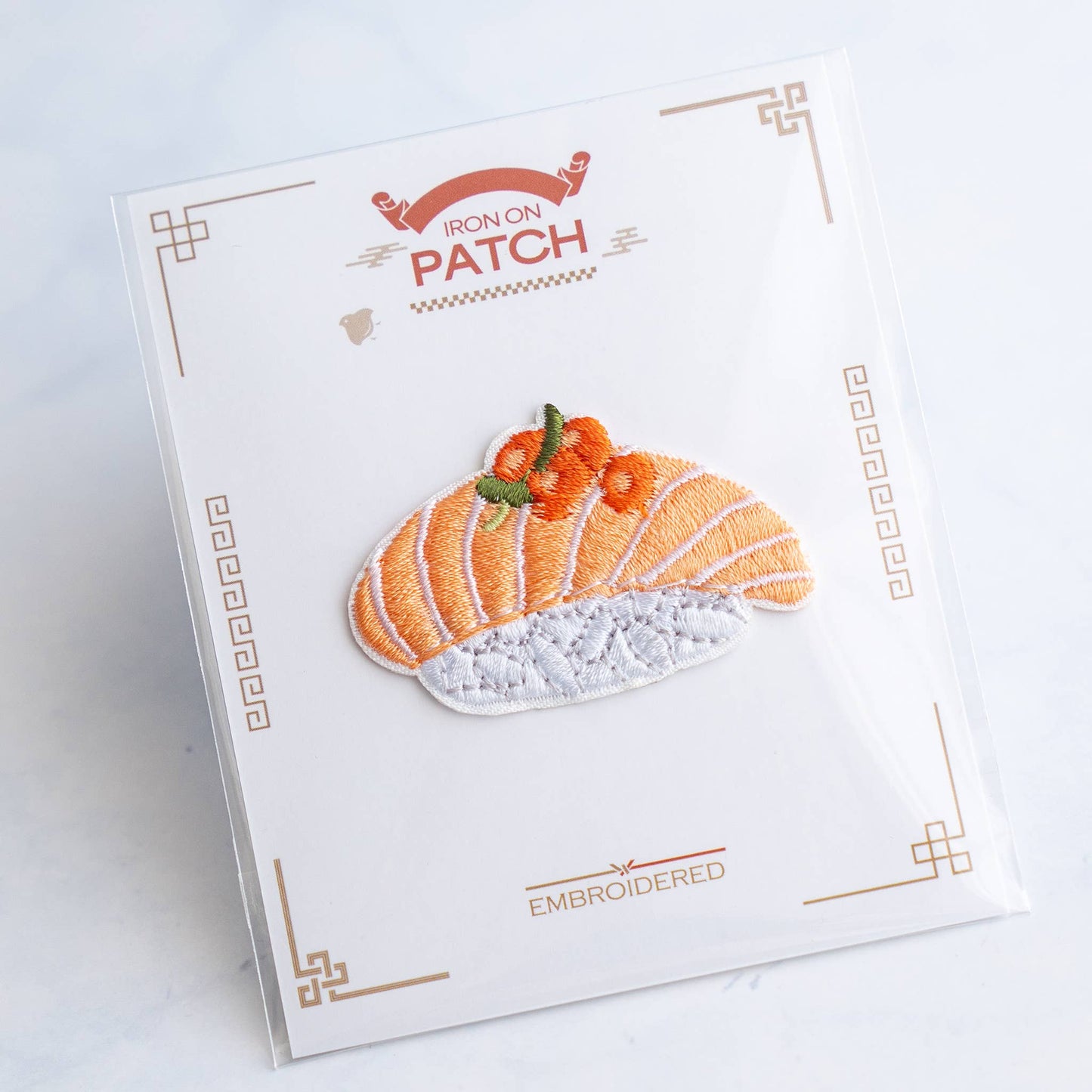 Sushi Patches - Iron on Patch: Salmon