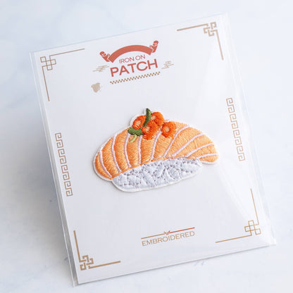 Sushi Patches - Iron on Patch: Salmon