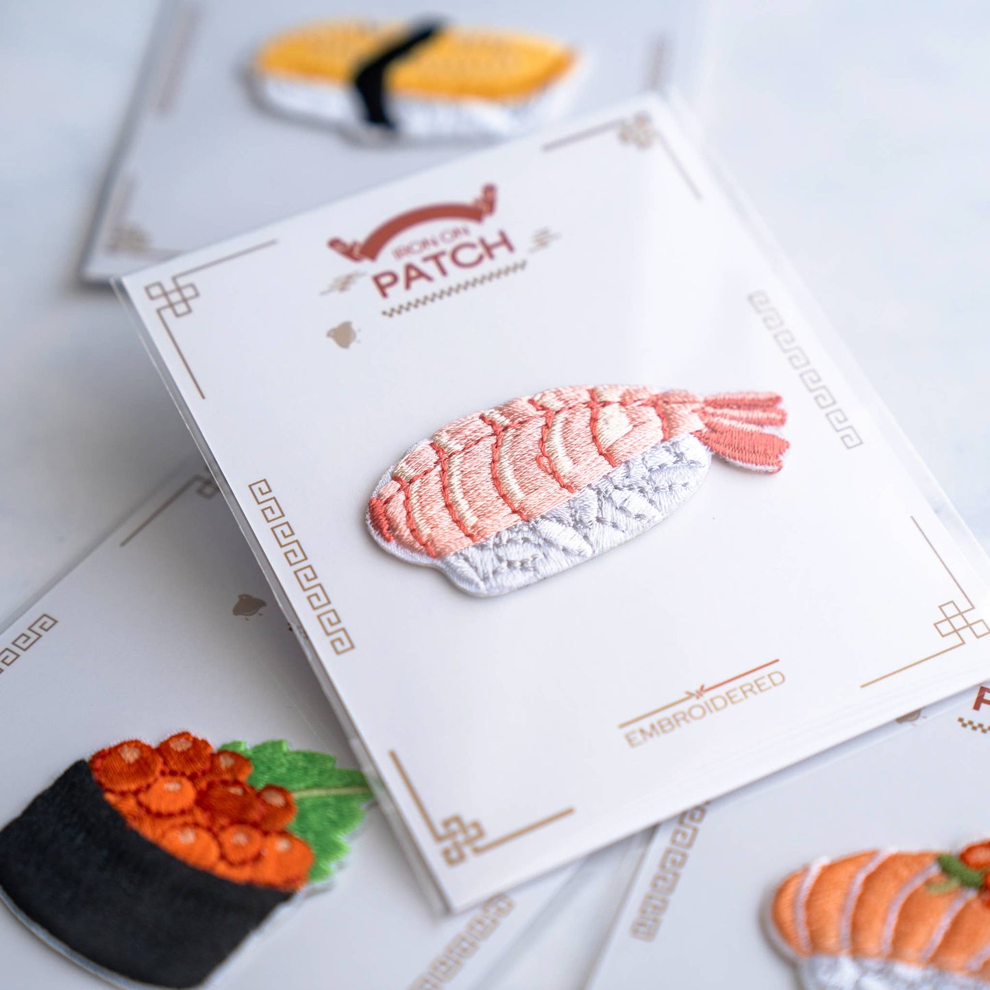 Sushi Patches - Iron on Patch: Salmon