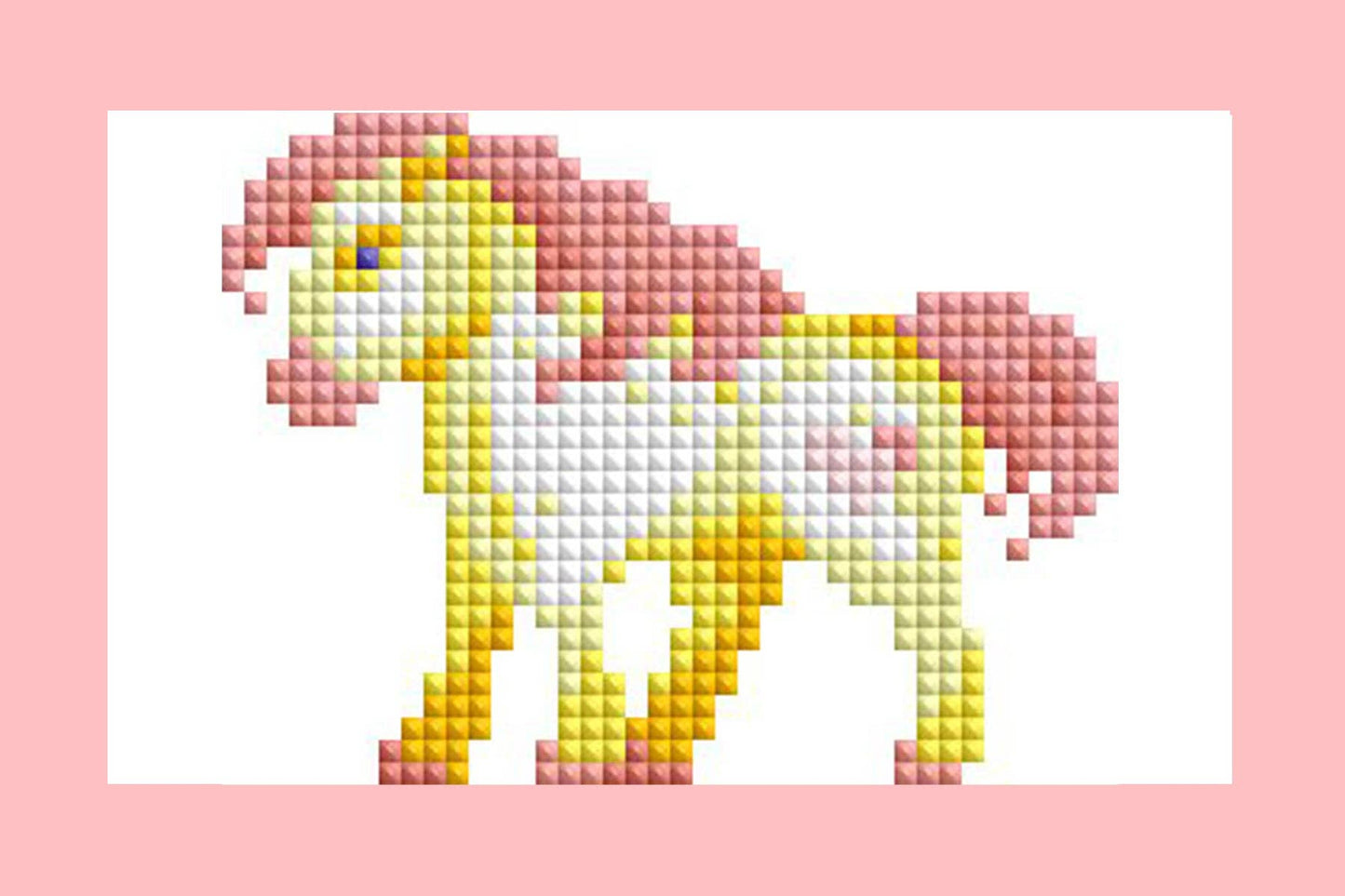 Mini Dazzles™ - Magical Ponies: Square With 18 Colors Including 2 ABs and 16 Fairy Dust Diamonds / 4,079 / 4" x 6" (10.2cm x 15.2cm)