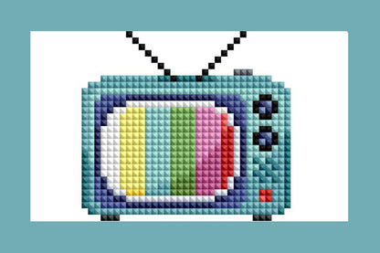 Mini Dazzles™ - 80s: Square With 21 Colors Including 21 Fairy Dust Diamonds / 5,110 / 4" x 6" (10.2cm x 15.2cm)