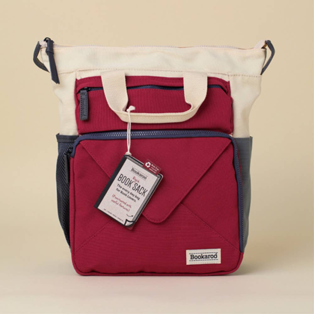 *NEW* Bookaroo Book (Ruck) Sack: BURGUNDY