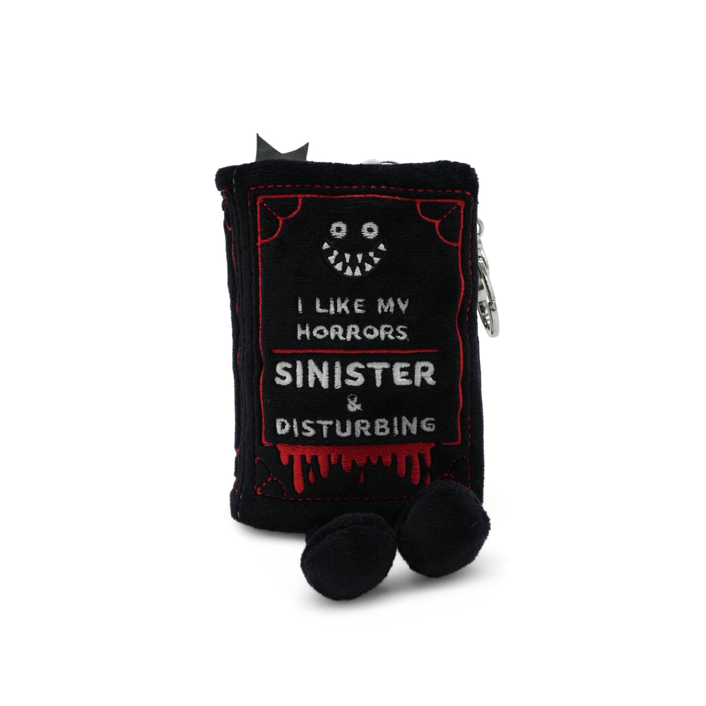 I Like My Horrors Sinister & Disturbing Book Plush Bag Charm