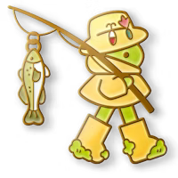 When It Rains Enamel Pin