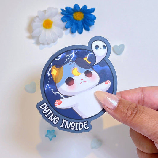 Dying Inside Vinyl Sticker