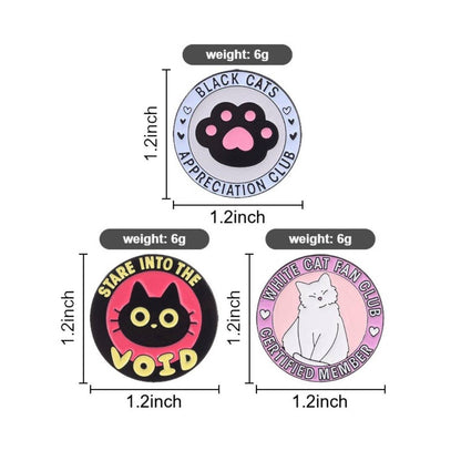 Pinori - Cat Fan Club Enamel Pin: Red