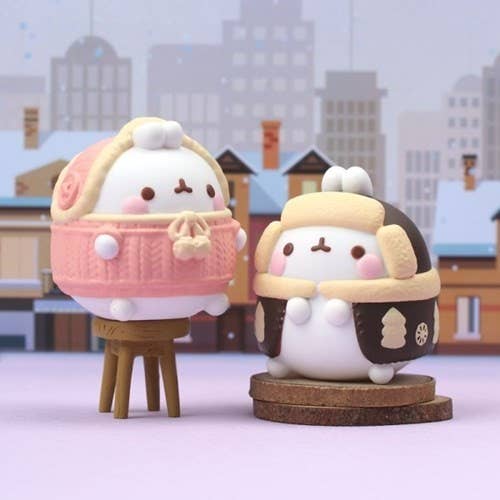 Molang Winter Special Blind Box Random Figure CollectibleToy