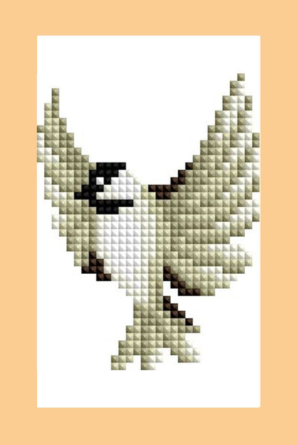 Mini Dazzles™ - Birds: Square With 17 Colors Including 1 AB and 16 Fairy Dust Diamonds / 2,947 / 4" x 6" (10.2cm x 15.2cm)