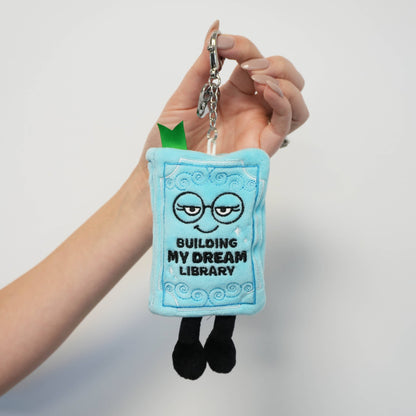 "Building My Dream Library" Book Plush Bag Charm