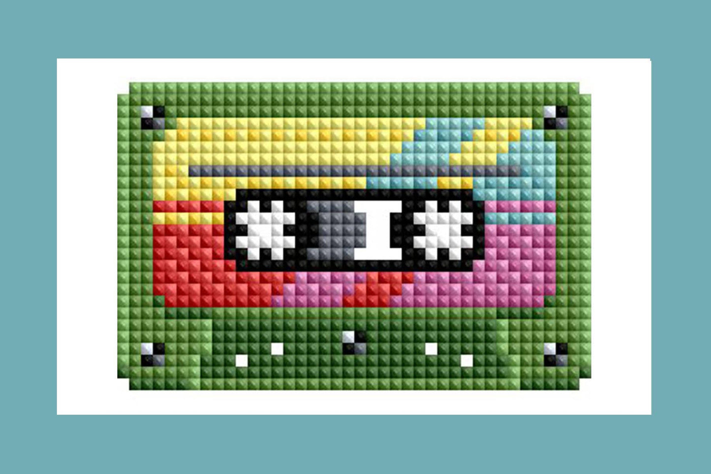 Mini Dazzles™ - 80s: Square With 21 Colors Including 21 Fairy Dust Diamonds / 5,110 / 4" x 6" (10.2cm x 15.2cm)