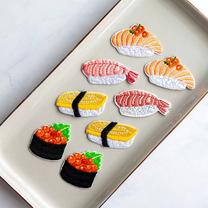 Sushi Patches - Iron on Patch: Salmon