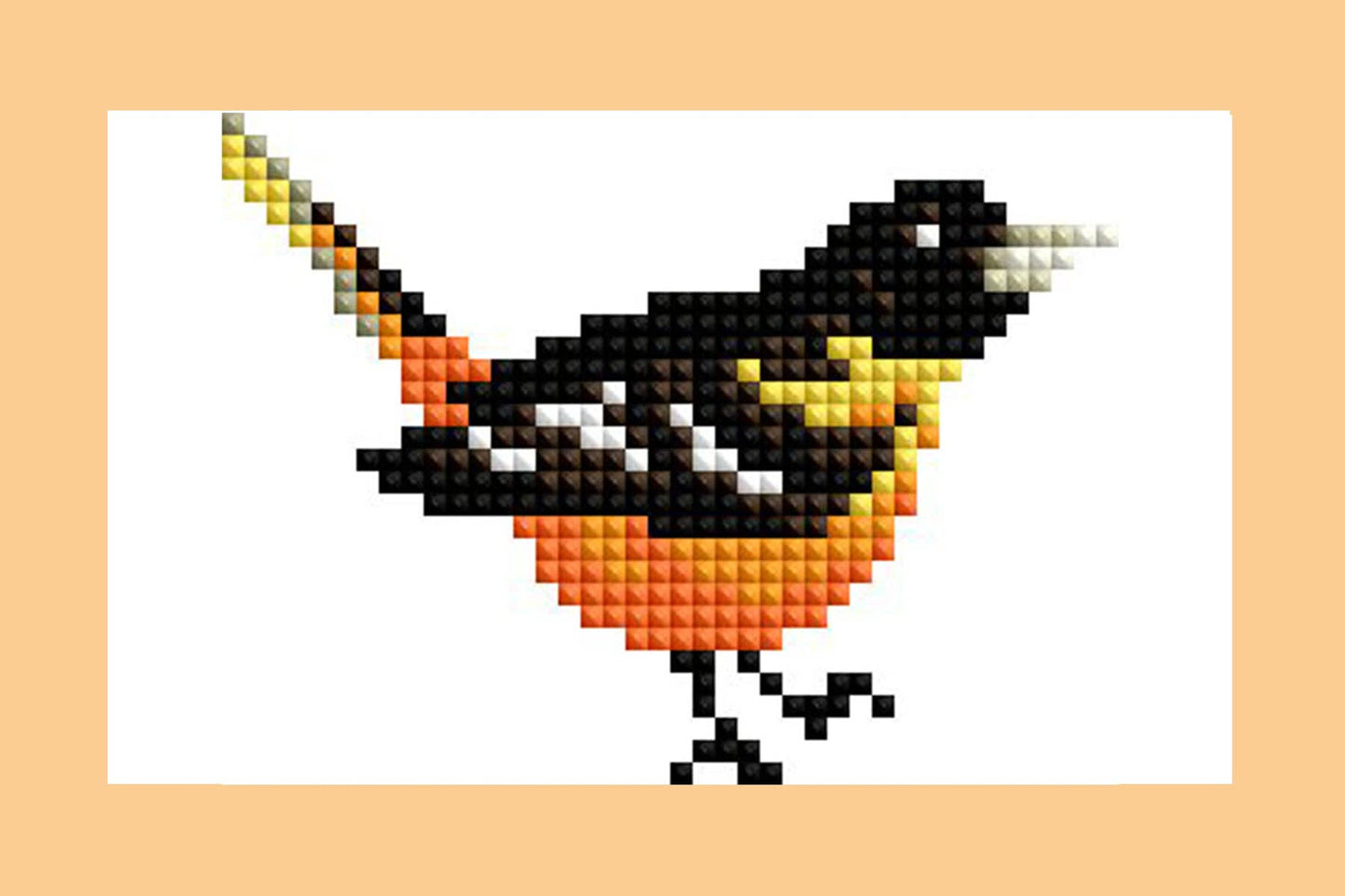 Mini Dazzles™ - Birds: Square With 17 Colors Including 1 AB and 16 Fairy Dust Diamonds / 2,947 / 4" x 6" (10.2cm x 15.2cm)