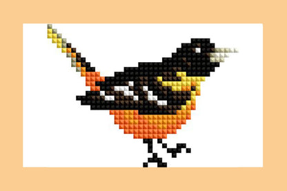 Mini Dazzles™ - Birds: Square With 17 Colors Including 1 AB and 16 Fairy Dust Diamonds / 2,947 / 4" x 6" (10.2cm x 15.2cm)