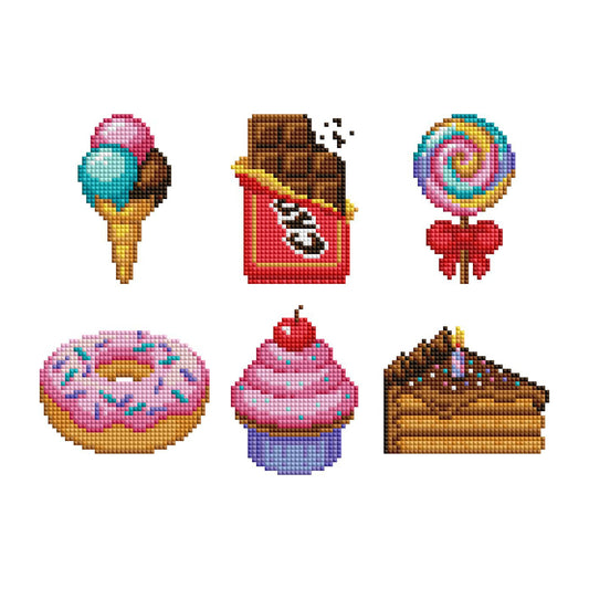 Mini Dazzles™ - Sweet Treats: Square With 20 Colors Including 2 ABs and 18 Fairy Dust Diamonds / 4,648 / 4" x 6" (10.2cm x 15.2cm)