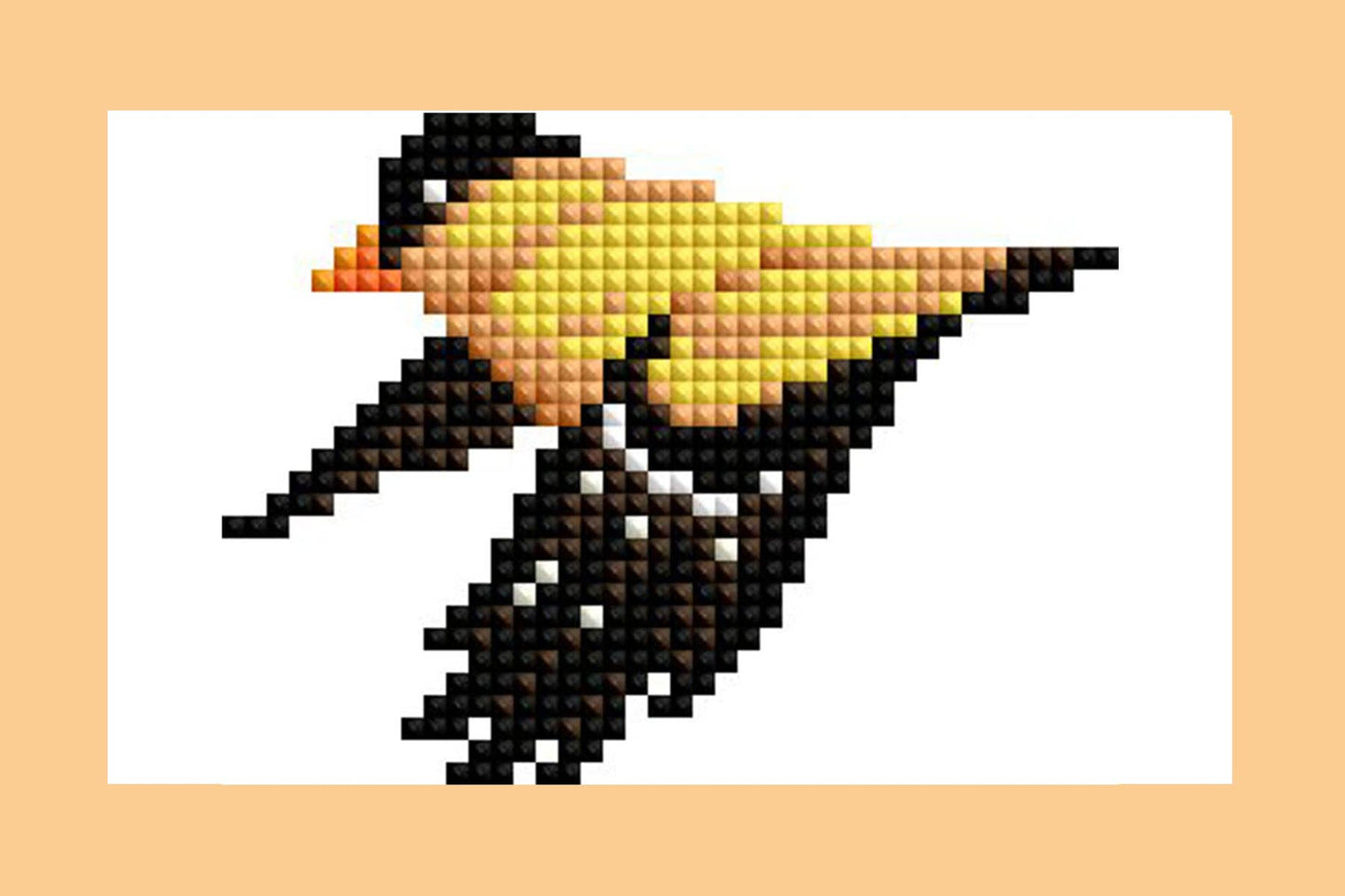 Mini Dazzles™ - Birds: Square With 17 Colors Including 1 AB and 16 Fairy Dust Diamonds / 2,947 / 4" x 6" (10.2cm x 15.2cm)