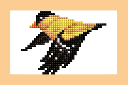 Mini Dazzles™ - Birds: Square With 17 Colors Including 1 AB and 16 Fairy Dust Diamonds / 2,947 / 4" x 6" (10.2cm x 15.2cm)