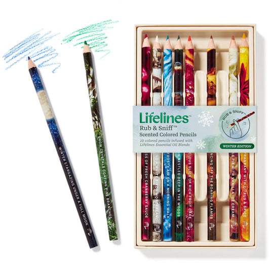 Rub & Sniff Scented Colored Pencils - 10-pk - Winter Edition