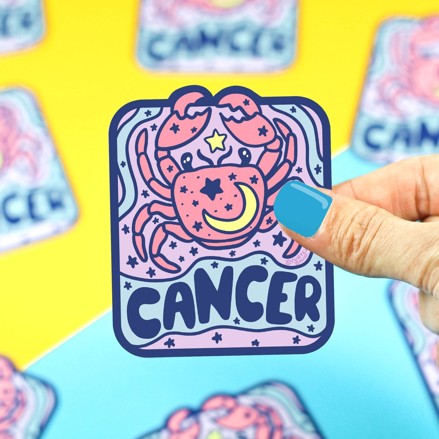 Zodiac Cancer The Crab Astrology Horoscope Vinyl Sticker