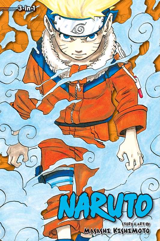 Naruto (3-in-1 Edition), Vol. 1 by Masashi  Kishimoto: Paperback; 600 pages / English