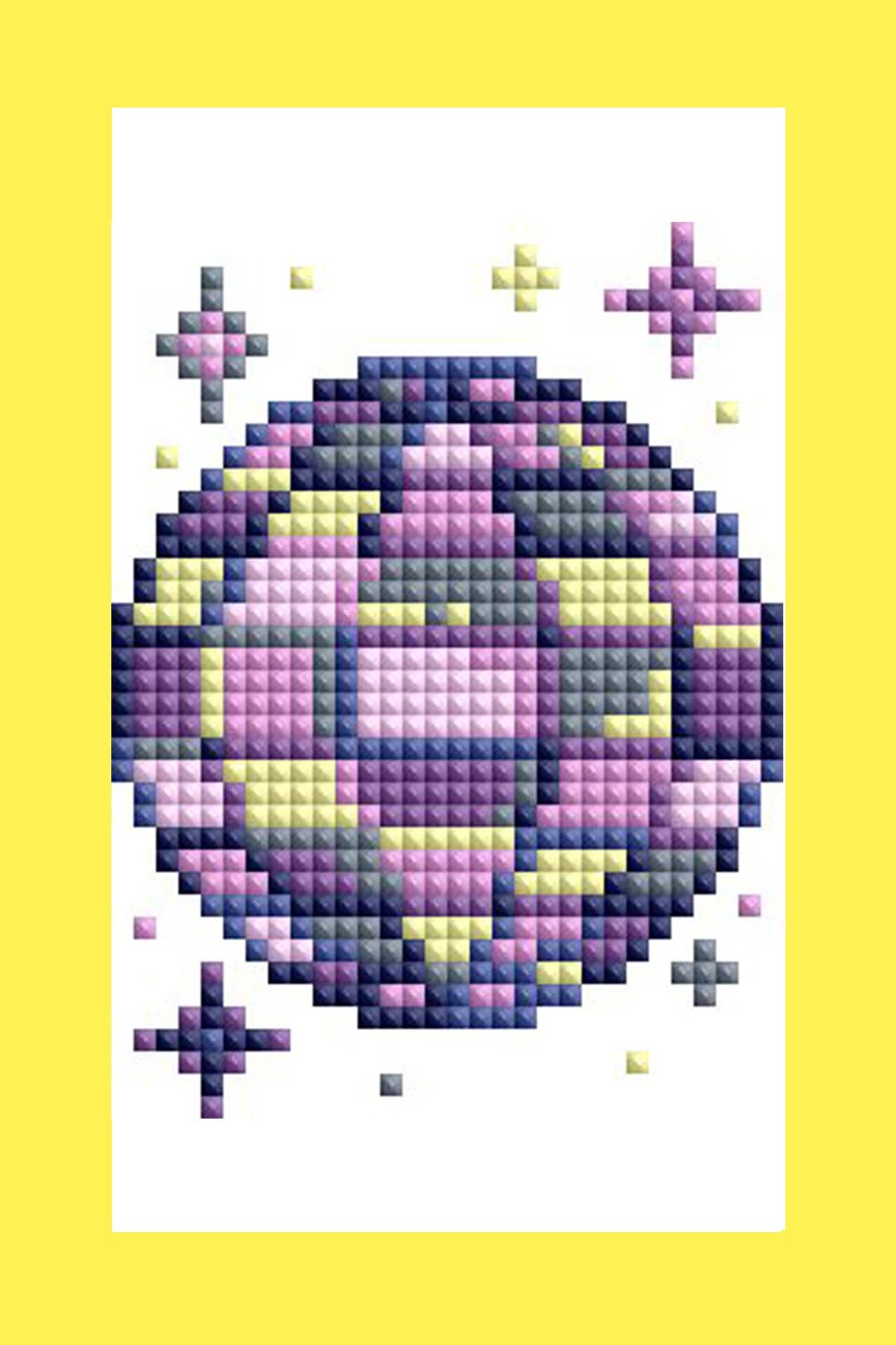 Mini Dazzles™ - 90s: Square With 25 Colors Including 1 AB and 1 Electro Diamond and 1 Iridescent Diamond and 1 Frosted Diamond and 21 Fairy Dust Diamonds / 4,629 / 4" x 6" (10.2cm x 15.2cm)