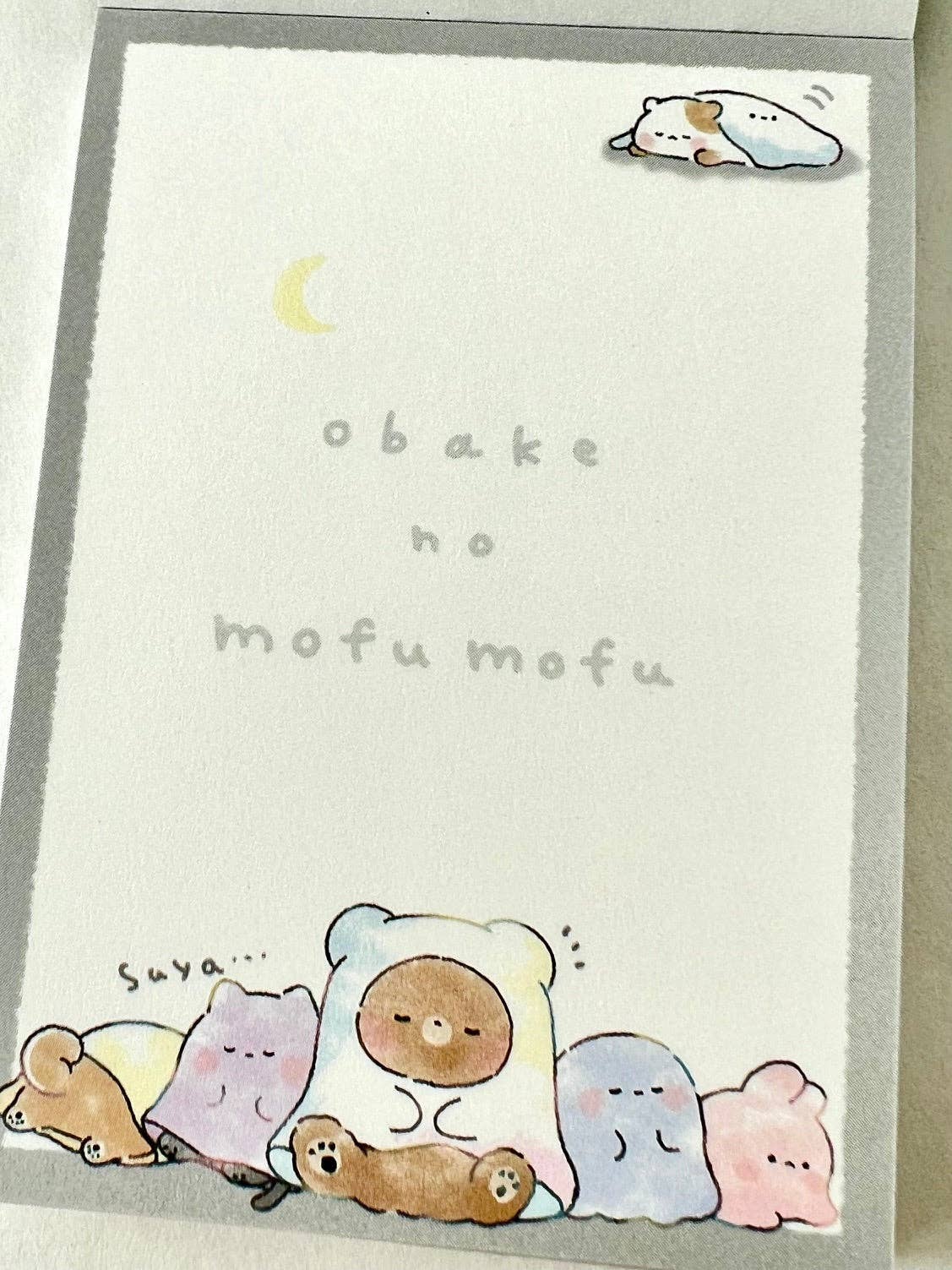 212234 Animal obake no mofu mofu Mini Notepad-10