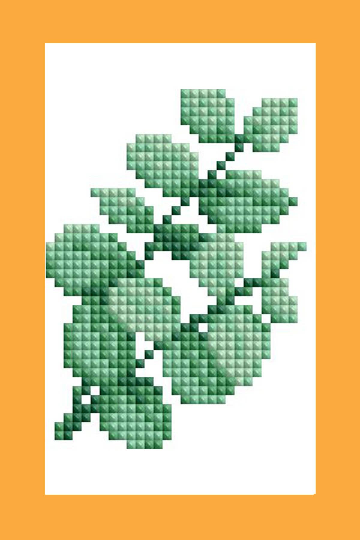 Mini Dazzles™ - Herbs & Medicinal Plants: Square With 15 Colors Including 15 Fairy Dust Diamonds / 3,670 / 4" x 6" (10.2cm x 15.2cm)