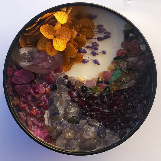 Mamu (Goddess of Dreams) • 8oz Soy Crystal Candle