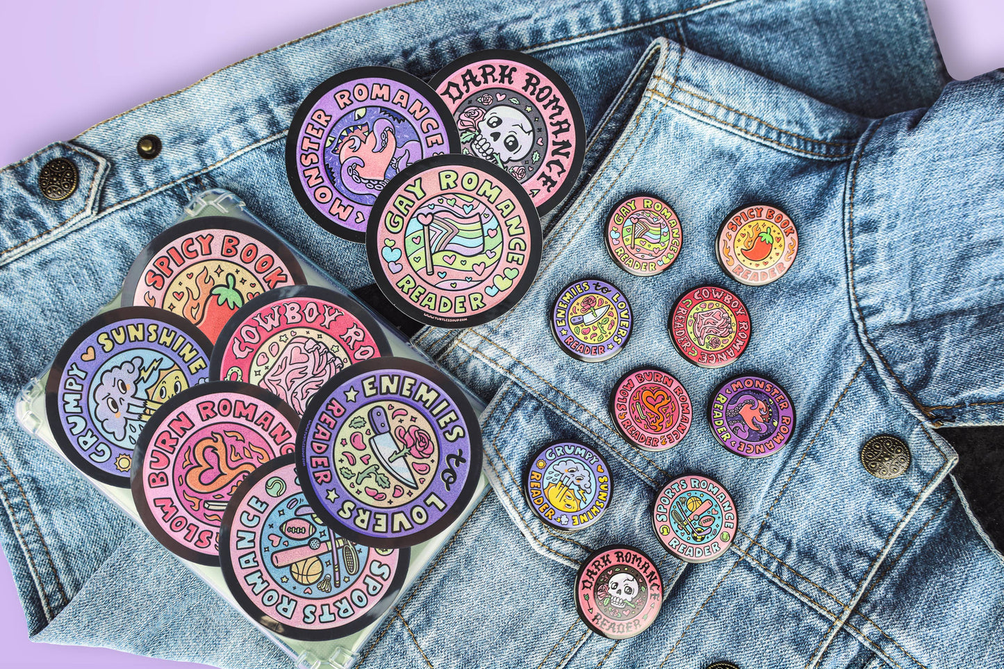 Spicy Books Romance Reader | Bookish | Pinback Button