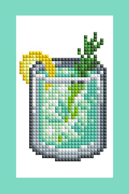 Mini Dazzles™ - Cocktails: Square With 19 Colors Including 1 AB and 18 Fairy Dust Diamonds / 3,760 / 4" x 6" (10.2cm x 15.2cm)