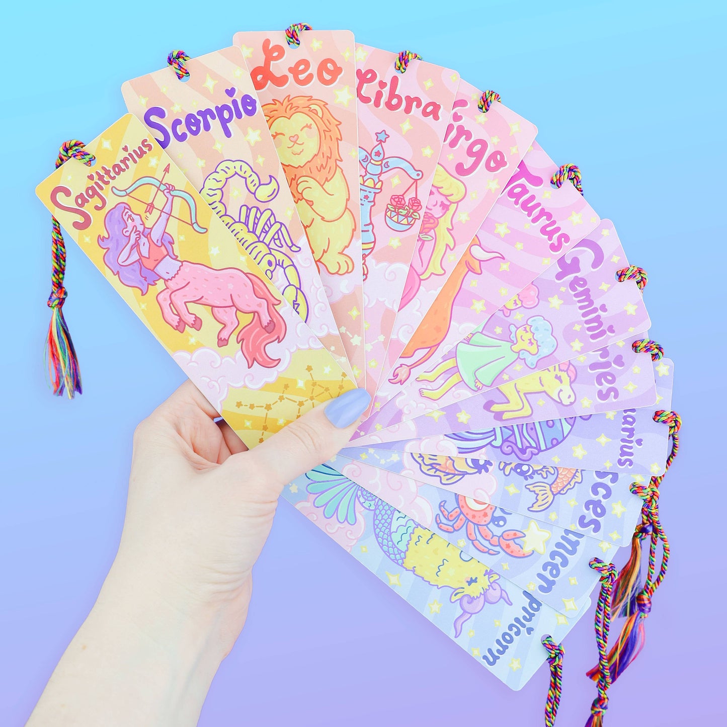 Taurus Zodiac Bookish Horoscope Bookmark with Tassel