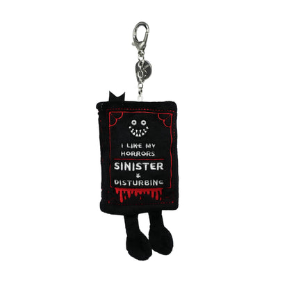 I Like My Horrors Sinister & Disturbing Book Plush Bag Charm