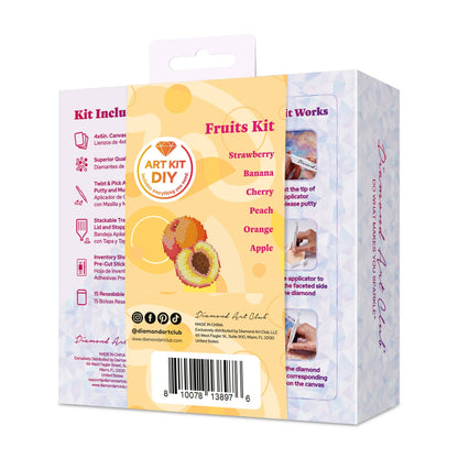 Mini Dazzles™ - Fruits: Square With 18 Colors Including 18 Fairy Dust Diamonds / 4,262 / 4" x 6" (10.2cm x 15.2cm)