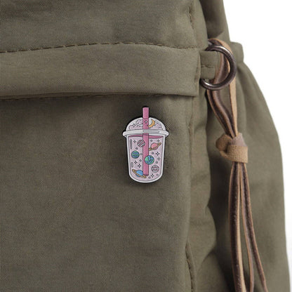 Pinori - Whimsical Potion Planet Enamel Pin: Green