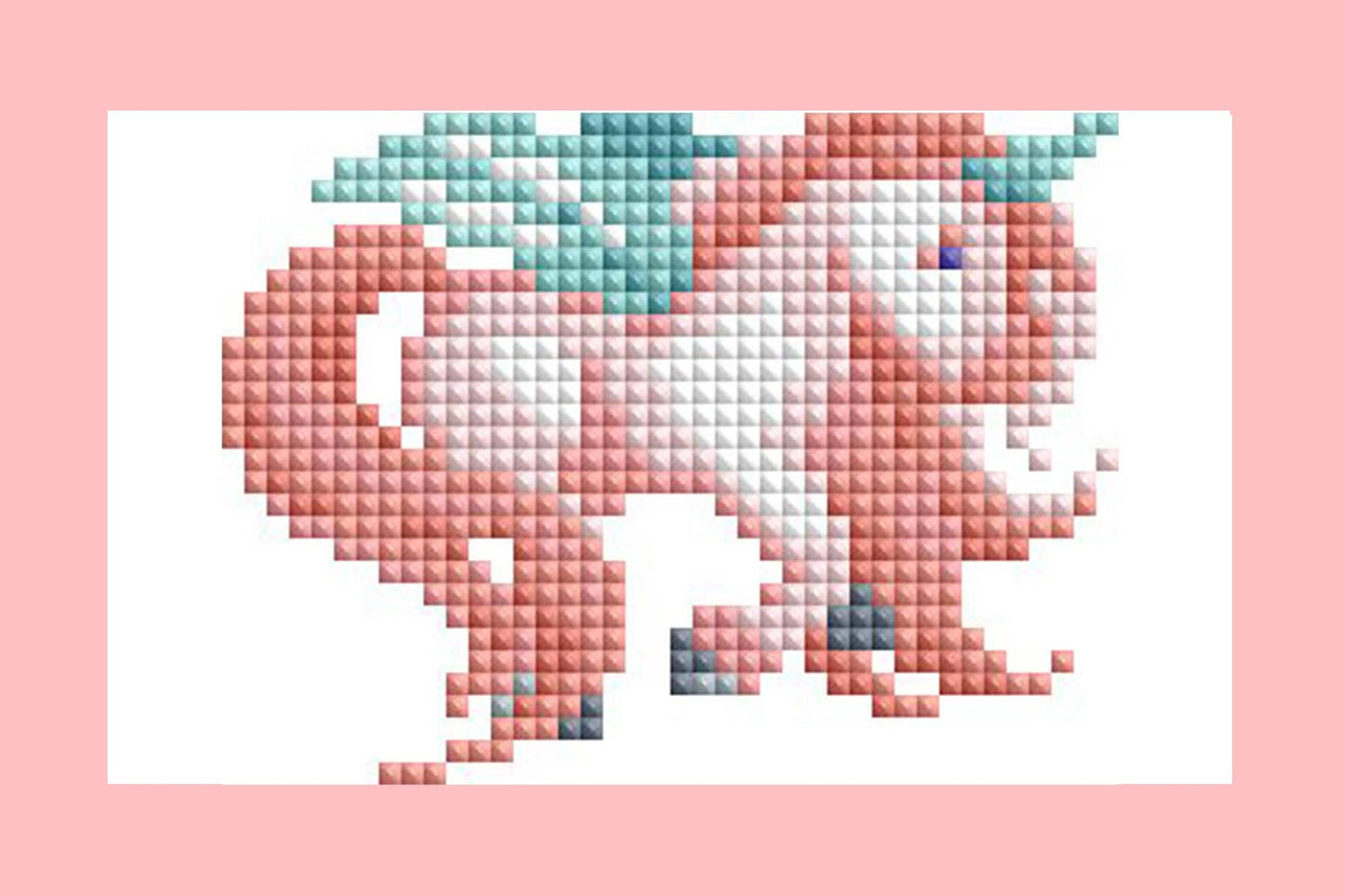 Mini Dazzles™ - Magical Ponies: Square With 18 Colors Including 2 ABs and 16 Fairy Dust Diamonds / 4,079 / 4" x 6" (10.2cm x 15.2cm)