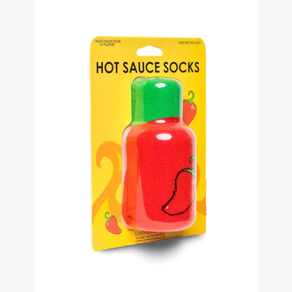 3D Packaged Crew Socks - Hot Sauce - "Spicy" Pepper - Red