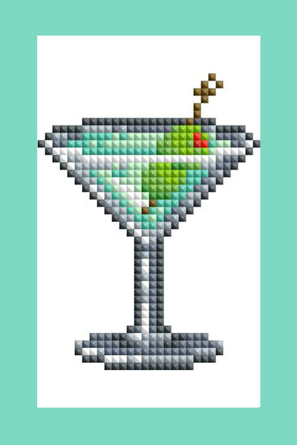 Mini Dazzles™ - Cocktails: Square With 19 Colors Including 1 AB and 18 Fairy Dust Diamonds / 3,760 / 4" x 6" (10.2cm x 15.2cm)