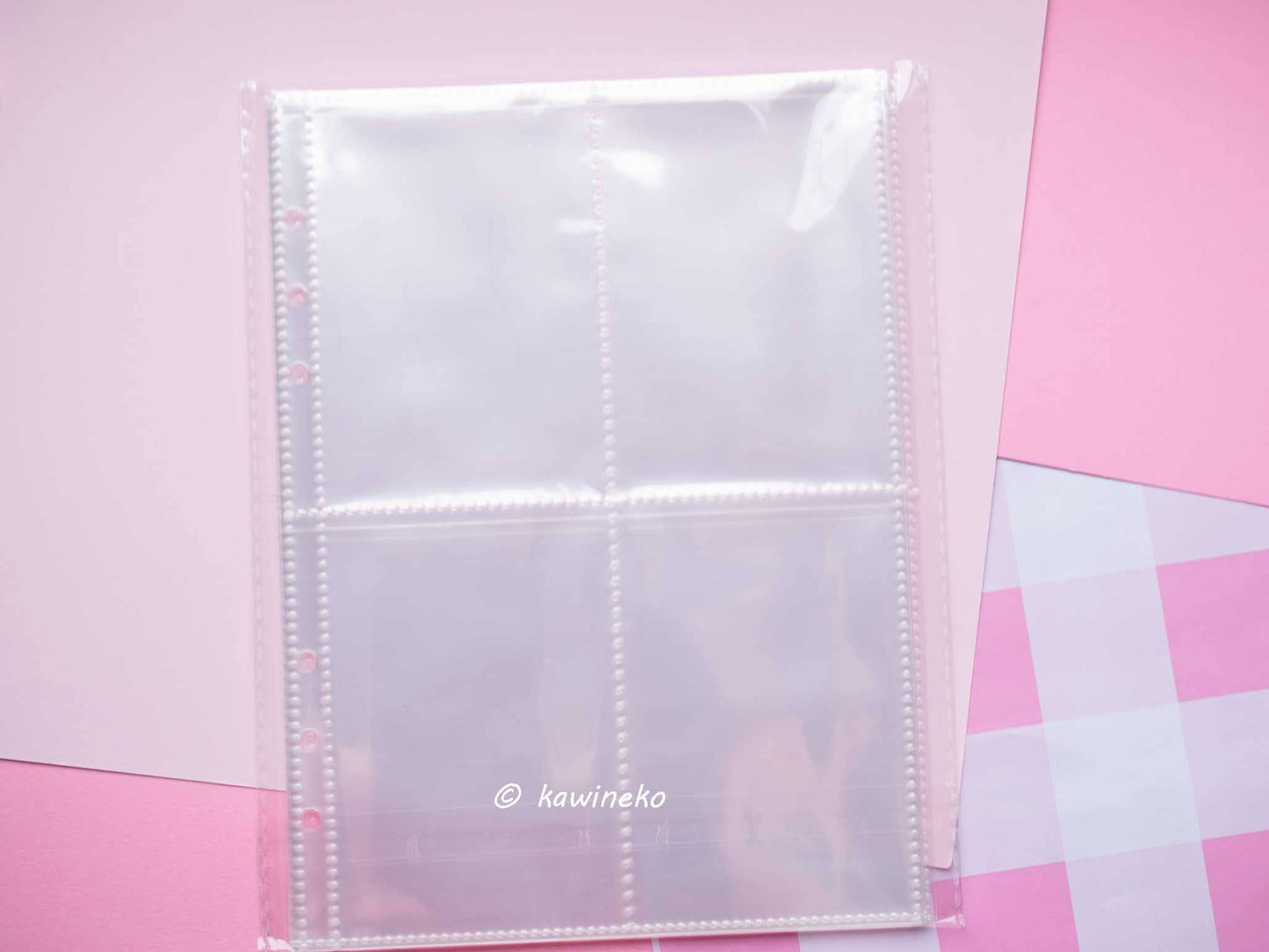Cute plush A5 binder with inserts can fit 80 photocards: Purple