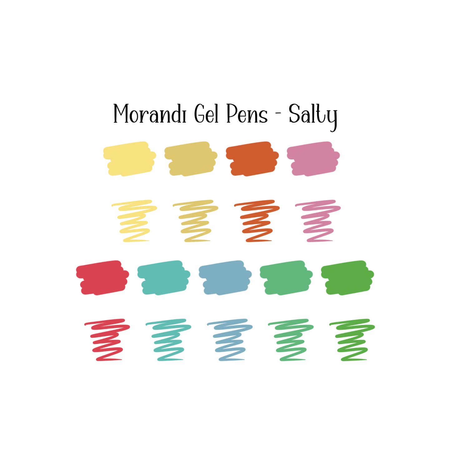 Morandi Gel Pens - 4 Color Options or Bundle: Sweet