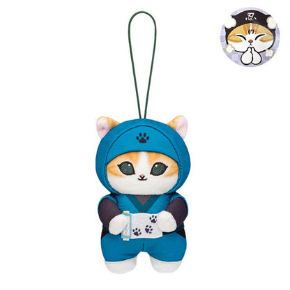 Mofusand Ninja Nyan Mascot Plush Key - Pink Ninja