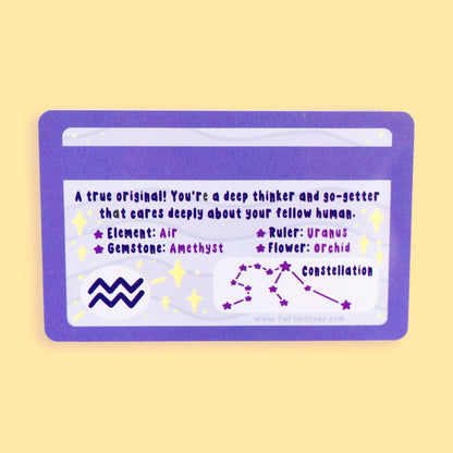 Aquarius Zodiac Fake ID Horoscope Fake Drivers License