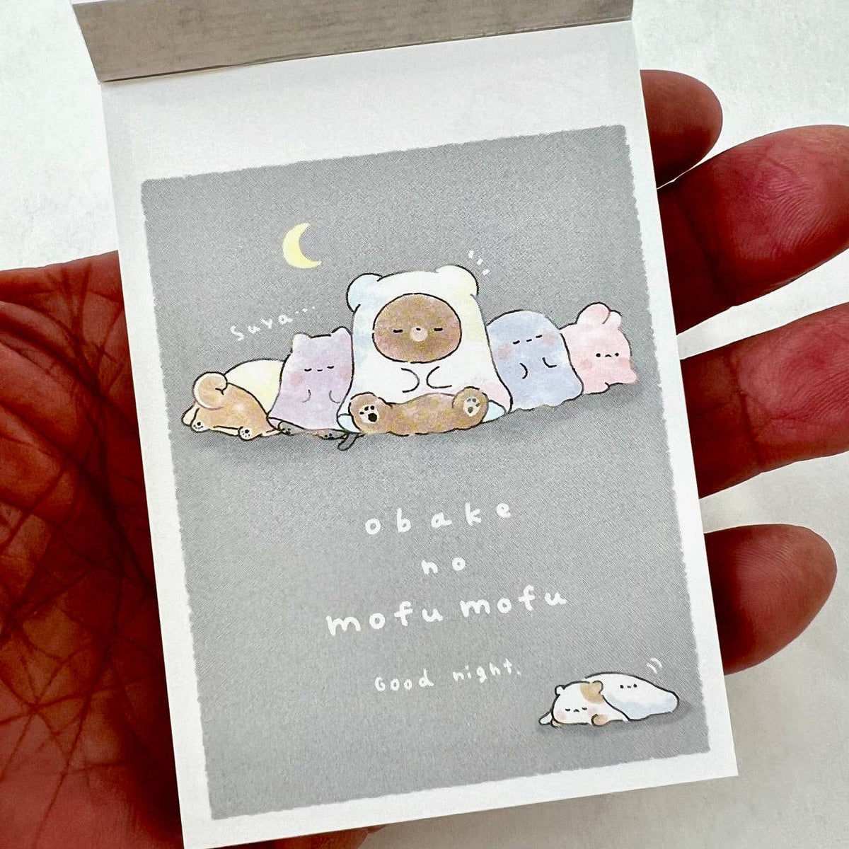 212234 Animal obake no mofu mofu Mini Notepad-10