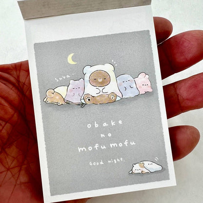 212234 Animal obake no mofu mofu Mini Notepad-10