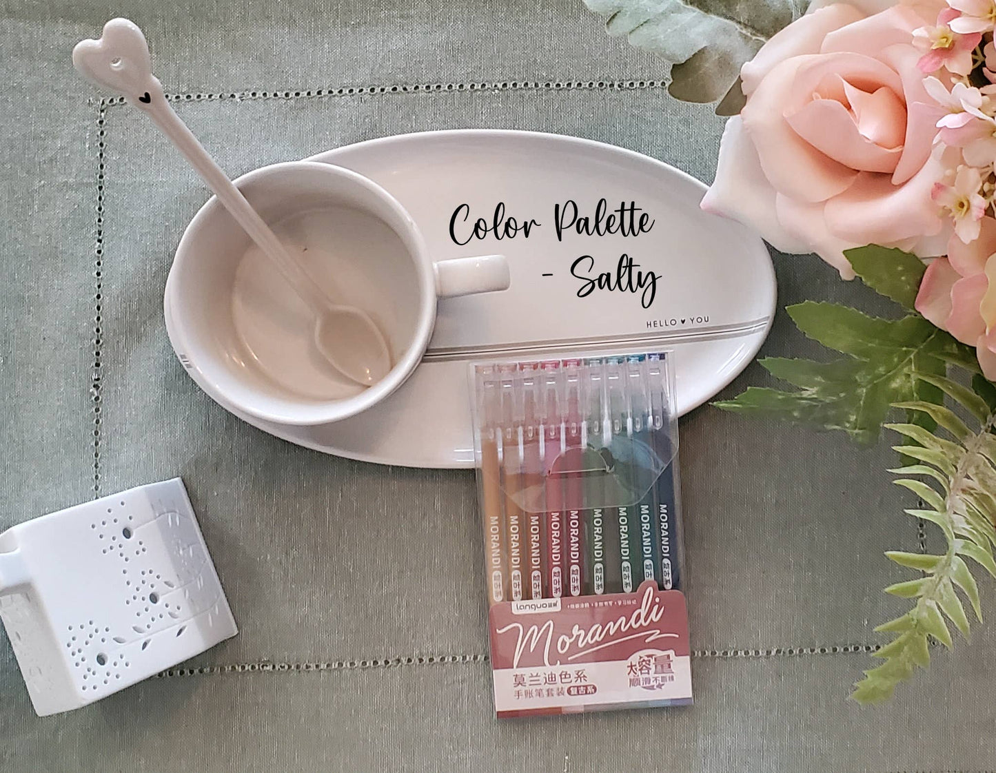 Morandi Gel Pens - 4 Color Options or Bundle: Salty