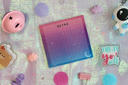 Celestial Sticky Notes Post It Aesthetic: Moon Sticky Note